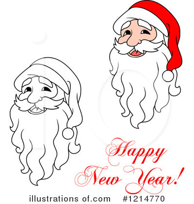 Royalty-Free (RF) Santa Clipart Illustration by Vector Tradition SM - Stock Sample #1214770