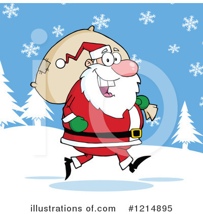 Royalty-Free (RF) Santa Clipart Illustration by Hit Toon - Stock Sample #1214895