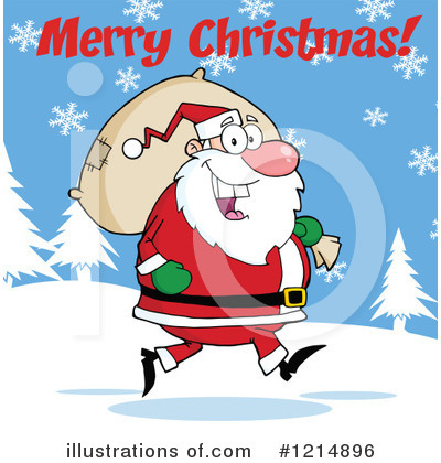 Royalty-Free (RF) Santa Clipart Illustration by Hit Toon - Stock Sample #1214896