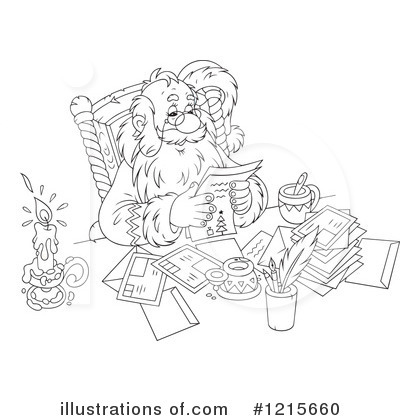 Royalty-Free (RF) Santa Clipart Illustration by Alex Bannykh - Stock Sample #1215660