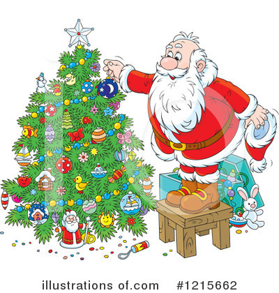 Royalty-Free (RF) Santa Clipart Illustration by Alex Bannykh - Stock Sample #1215662