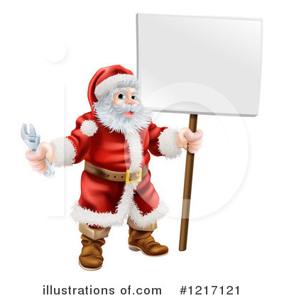 Royalty-Free (RF) Santa Clipart Illustration by AtStockIllustration - Stock Sample #1217121