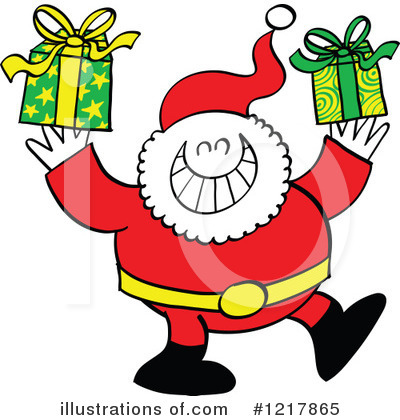 Royalty-Free (RF) Santa Clipart Illustration by Zooco - Stock Sample #1217865