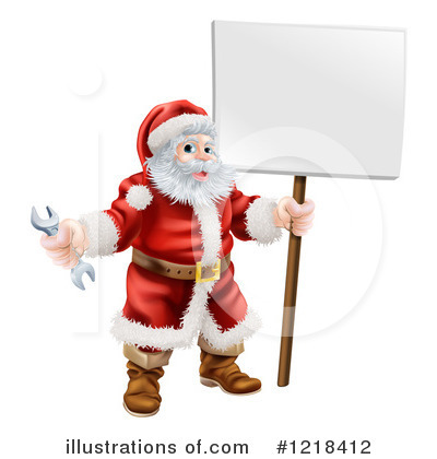 Royalty-Free (RF) Santa Clipart Illustration by AtStockIllustration - Stock Sample #1218412