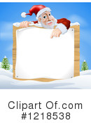 Santa Clipart #1218538 by AtStockIllustration