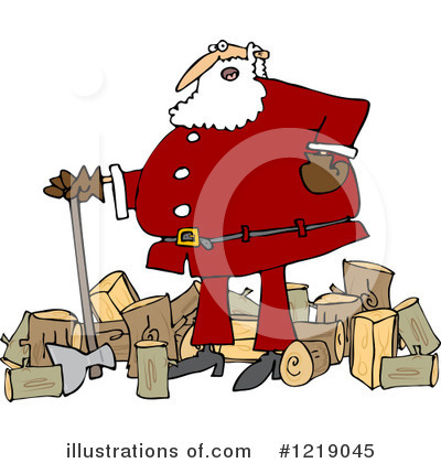 Royalty-Free (RF) Santa Clipart Illustration by djart - Stock Sample #1219045