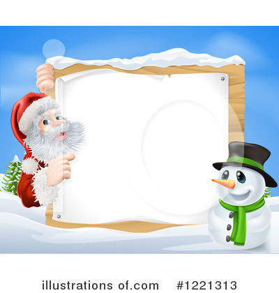 Royalty-Free (RF) Santa Clipart Illustration by AtStockIllustration - Stock Sample #1221313