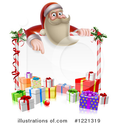 Royalty-Free (RF) Santa Clipart Illustration by AtStockIllustration - Stock Sample #1221319