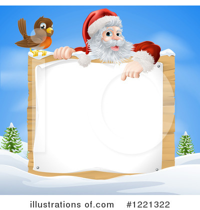 Royalty-Free (RF) Santa Clipart Illustration by AtStockIllustration - Stock Sample #1221322