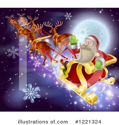 Royalty-Free (RF) Santa Clipart Illustration by AtStockIllustration - Stock Sample #1221324