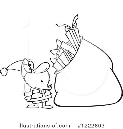 Royalty-Free (RF) Santa Clipart Illustration by toonaday - Stock Sample #1222803