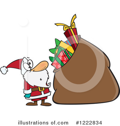 Royalty-Free (RF) Santa Clipart Illustration by toonaday - Stock Sample #1222834