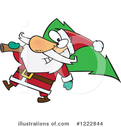 Royalty-Free (RF) Santa Clipart Illustration by toonaday - Stock Sample #1222844