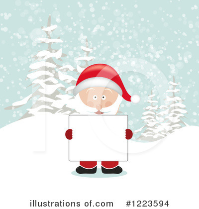 Royalty-Free (RF) Santa Clipart Illustration by vectorace - Stock Sample #1223594