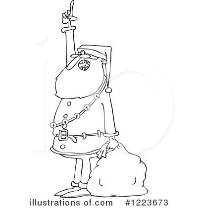 Royalty-Free (RF) Santa Clipart Illustration by djart - Stock Sample #1223673