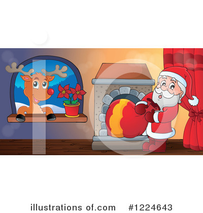 Fireplace Clipart #1224643 by visekart