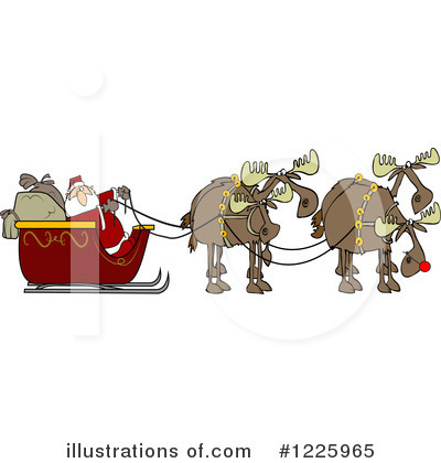 Royalty-Free (RF) Santa Clipart Illustration by djart - Stock Sample #1225965