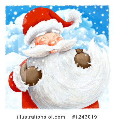 Royalty-Free (RF) Santa Clipart Illustration by lineartestpilot - Stock Sample #1243019