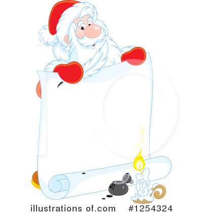 Royalty-Free (RF) Santa Clipart Illustration by Alex Bannykh - Stock Sample #1254324