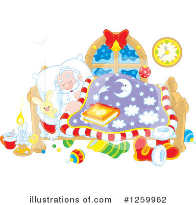 Royalty-Free (RF) Santa Clipart Illustration by Alex Bannykh - Stock Sample #1259962