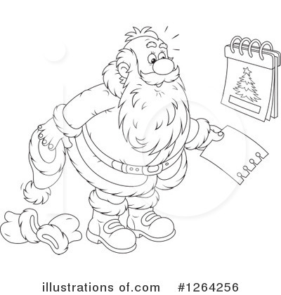 Royalty-Free (RF) Santa Clipart Illustration by Alex Bannykh - Stock Sample #1264256