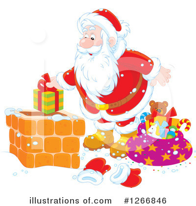 Royalty-Free (RF) Santa Clipart Illustration by Alex Bannykh - Stock Sample #1266846