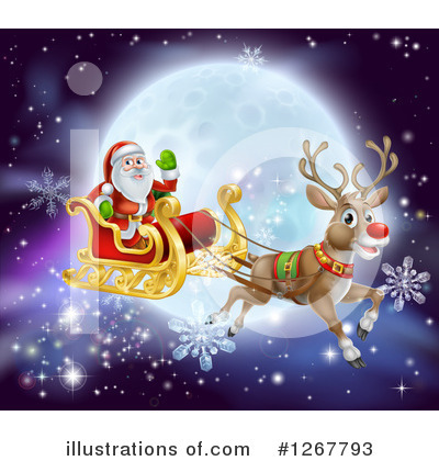 Royalty-Free (RF) Santa Clipart Illustration by AtStockIllustration - Stock Sample #1267793