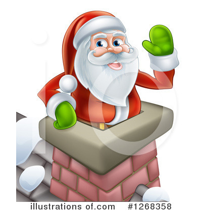 Royalty-Free (RF) Santa Clipart Illustration by AtStockIllustration - Stock Sample #1268358