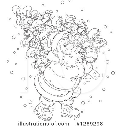 Royalty-Free (RF) Santa Clipart Illustration by Alex Bannykh - Stock Sample #1269298