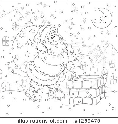 Royalty-Free (RF) Santa Clipart Illustration by Alex Bannykh - Stock Sample #1269475