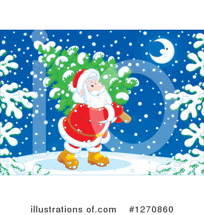 Royalty-Free (RF) Santa Clipart Illustration by Alex Bannykh - Stock Sample #1270860