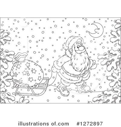 Royalty-Free (RF) Santa Clipart Illustration by Alex Bannykh - Stock Sample #1272897