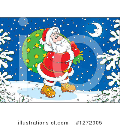 Royalty-Free (RF) Santa Clipart Illustration by Alex Bannykh - Stock Sample #1272905
