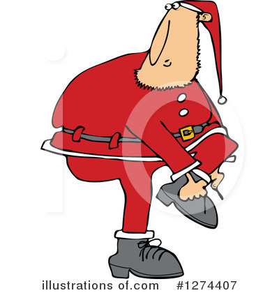 Royalty-Free (RF) Santa Clipart Illustration by djart - Stock Sample #1274407