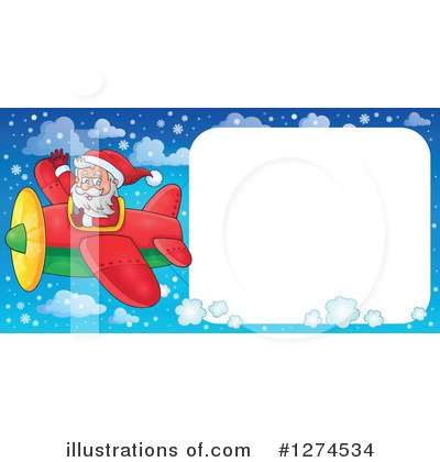 Royalty-Free (RF) Santa Clipart Illustration by visekart - Stock Sample #1274534
