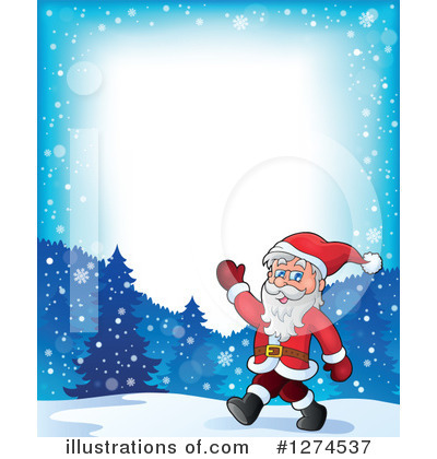 Royalty-Free (RF) Santa Clipart Illustration by visekart - Stock Sample #1274537