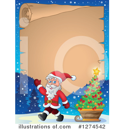 Royalty-Free (RF) Santa Clipart Illustration by visekart - Stock Sample #1274542