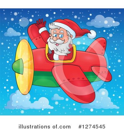 Royalty-Free (RF) Santa Clipart Illustration by visekart - Stock Sample #1274545