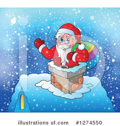 Royalty-Free (RF) Santa Clipart Illustration by visekart - Stock Sample #1274550