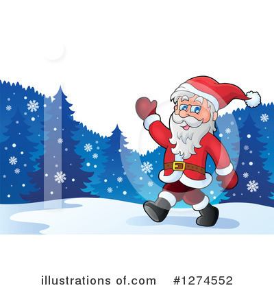 Royalty-Free (RF) Santa Clipart Illustration by visekart - Stock Sample #1274552