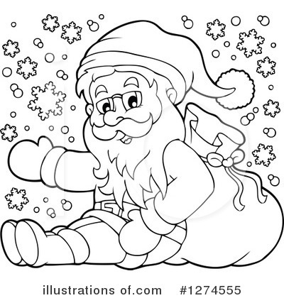 Royalty-Free (RF) Santa Clipart Illustration by visekart - Stock Sample #1274555
