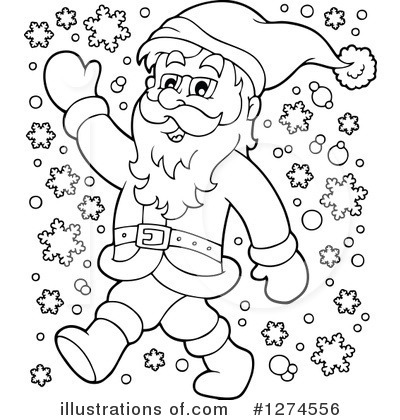 Royalty-Free (RF) Santa Clipart Illustration by visekart - Stock Sample #1274556