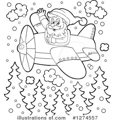 Royalty-Free (RF) Santa Clipart Illustration by visekart - Stock Sample #1274557