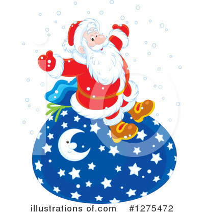 Royalty-Free (RF) Santa Clipart Illustration by Alex Bannykh - Stock Sample #1275472