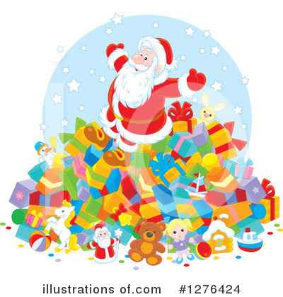 Royalty-Free (RF) Santa Clipart Illustration by Alex Bannykh - Stock Sample #1276424