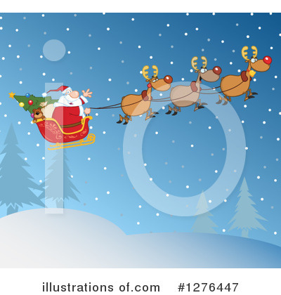 Royalty-Free (RF) Santa Clipart Illustration by Hit Toon - Stock Sample #1276447