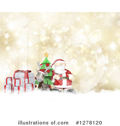 Royalty-Free (RF) Santa Clipart Illustration by KJ Pargeter - Stock Sample #1278120