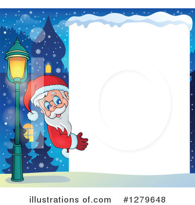 Royalty-Free (RF) Santa Clipart Illustration by visekart - Stock Sample #1279648