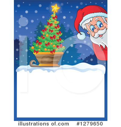 Royalty-Free (RF) Santa Clipart Illustration by visekart - Stock Sample #1279650