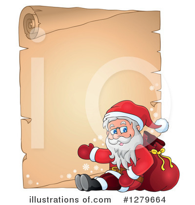 Royalty-Free (RF) Santa Clipart Illustration by visekart - Stock Sample #1279664